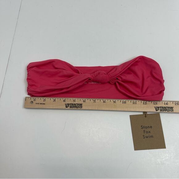 Stone Fox Swim Sunset Pink Lele Bikini Top - Picture 4 of 10